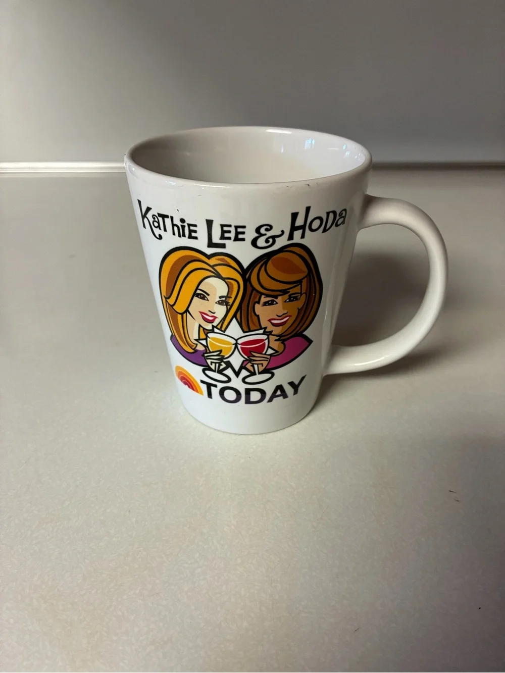 Kathie Lee & Honda Today Show Mug Ceramic Coffee Cup 2012 NBC Universal TV
